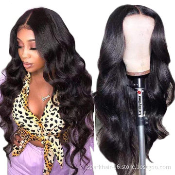 Factory Outlet Virgin Indian Straight Hair Lace Front Wigs 10a Glueless Hd Full Lace Transparent Human Hair Wig With Baby Hair
